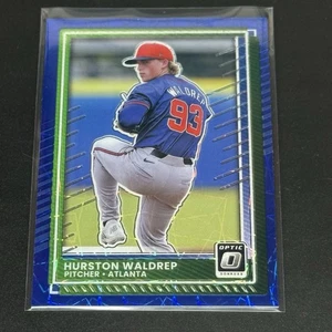 2025 Panini Donruss Optic Hurston Waldrep 58 Blue Velocity Prizm Free Shipping - Picture 1 of 2