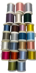 Lot of 24 Spools Madiera Rayon No. 40 Embroidery Thread New and Used - Picture 1 of 1