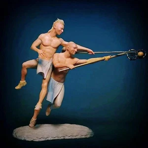 1/24 75mm Resin Model Kit North American Indians Play Game Unpainted - Picture 1 of 1