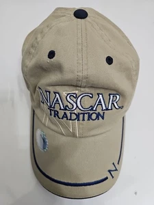 Gorra gris con logotipo bordado Nascar Tradition correa ajustable trasera sombrero para adultos  - Imagen 1 de 4