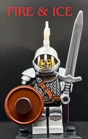 LEGO Knight King Minifigure Sword Shield Kingdoms Castle D&D 21348 7094