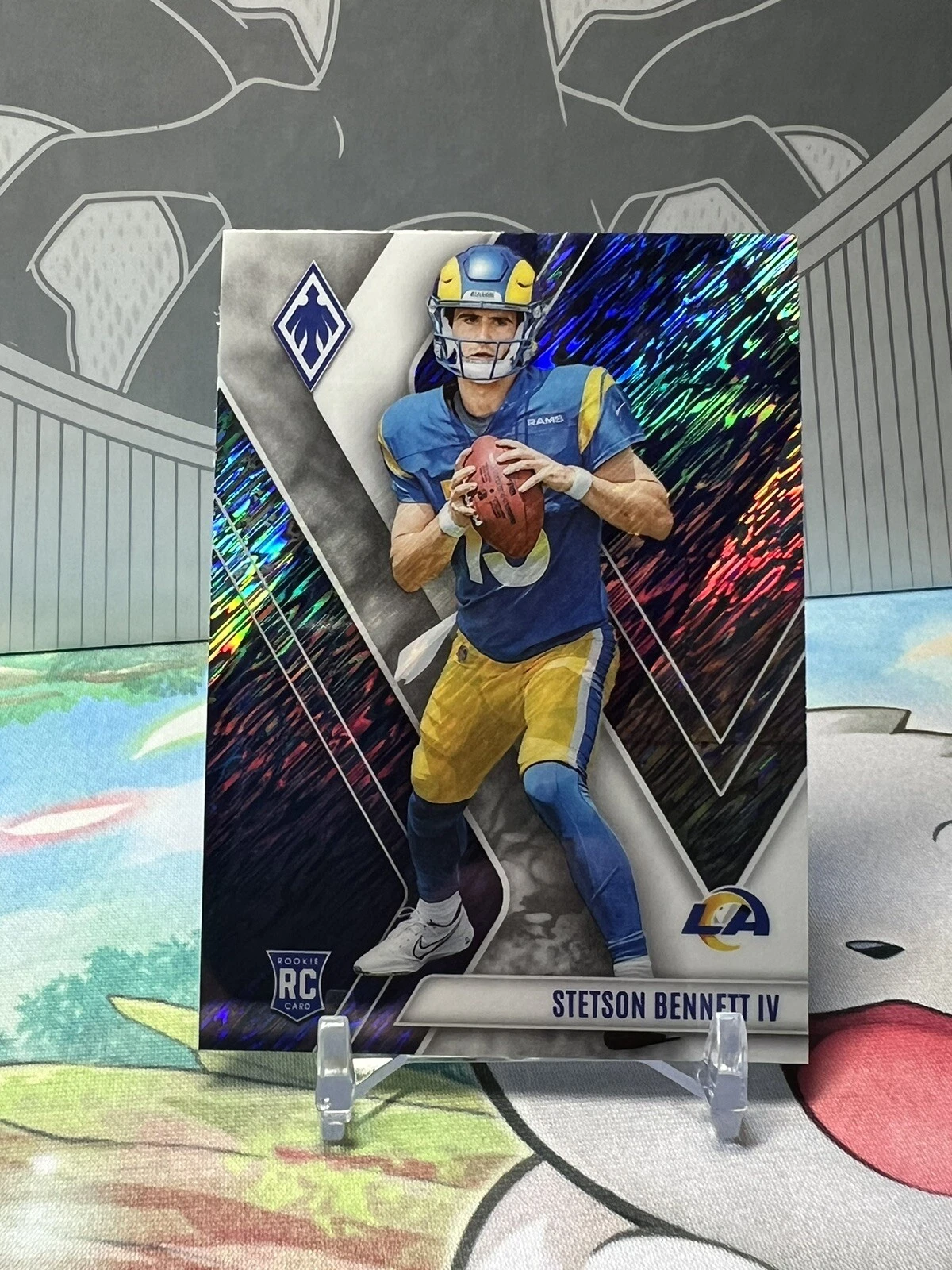 2023 Phoenix #121 Stetson Bennett IV Rams ROOKIE CARD White Shimmer SSP!