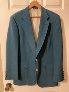 Mens  RARE Vtg Higbee's UNIONMADE WimbledonCollection Blazer/Crest Buttons Sz 40 - Picture 1 of 10