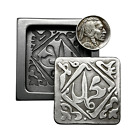 MUGHAL EMPIRE - Square Silver Rupee (Obverse) [1500's AD] - Graphite Coin Mold