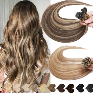NANO RING Brazilian Real Human Hair 1G Loop Rings Beads Extensions Highlight/1g - Picture 1 of 35