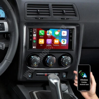 For 2008-2014 Dodge Challenger Apple Carplay Radio Android 13 GPS NAVI WIFI AHD Foto 1 de 4
