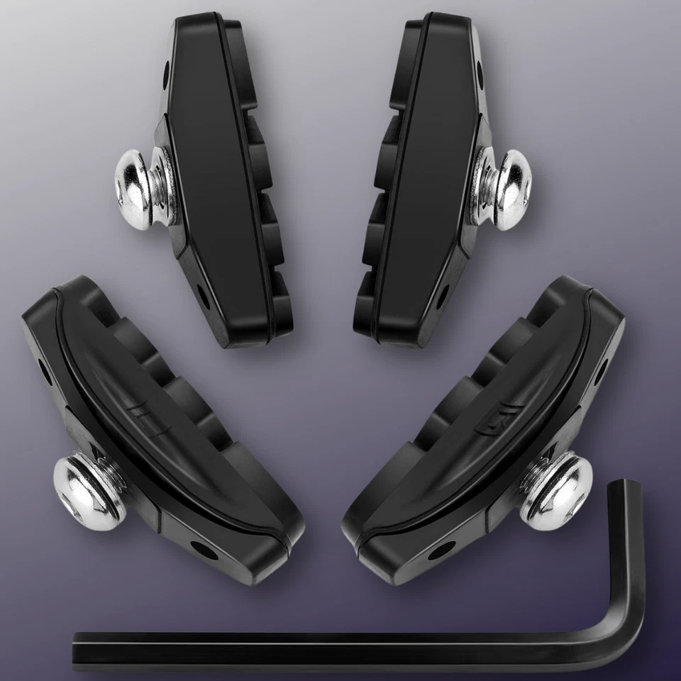 Pastillas de freno de bicicleta premium, fáciles de instalar - negras Foto 1 de 4