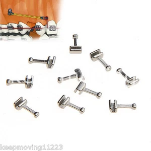5 paquetes de 50 piezas gancho de acero inoxidable de ortodoncia dental tipo largo - Imagen 1 de 2
