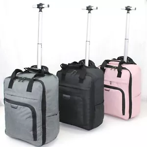 45x35x20 EasyJet Under Seat Cabin Bag Carry Wheel Trolley Suitcase Hand Luggage - Picture 1 of 30