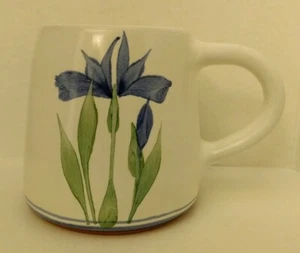 Emerson Creek Pottery Blue Iris Coffee Tea Mug Cup - Picture 1 of 6