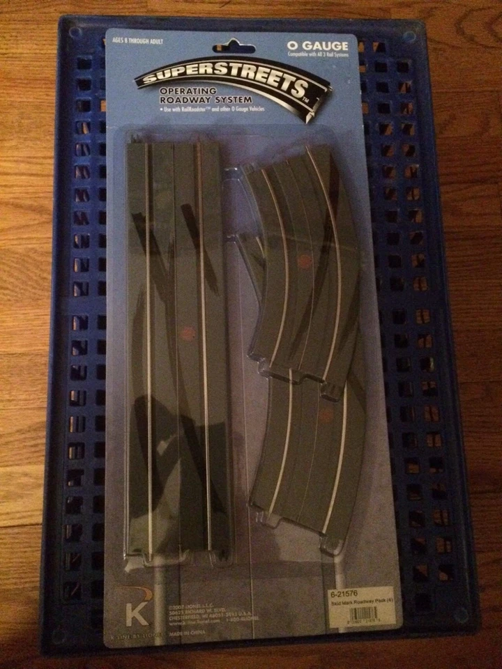 K-Line 21576 Skid Mark Roadway Pack 4 pc. set  New in pkg. - Image 1 of 1