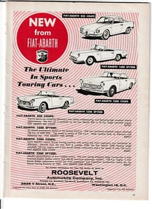 Anuncio original de revista Fiat-Abarth 1960 "Lo último en turismos deportivos..." - Imagen 1 de 1