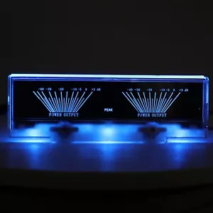 Panel amplificador de potencia medidor de VU analógico doble medidor de nivel de audio dB con retroiluminación - Imagen 1 de 8