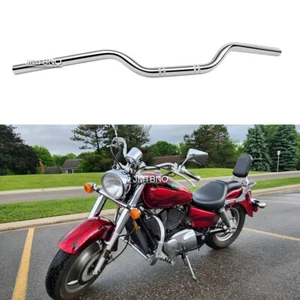 1" 25MM Motorcycle Drag Handlebars Bars for Honda VT1100 Shadow Cruiser Chrome - Picture 1 of 13