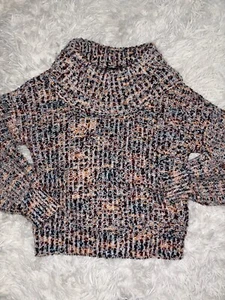 Art class girls sz. 7/8 multicolor design turtleneck sweater. Cute, fun - Picture 1 of 10