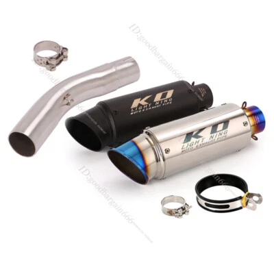 For Triumph Daytona 675R 2013-2017 Exhaust Pipe 51mm Muffler Silencers DB Killer Foto 1 de 4