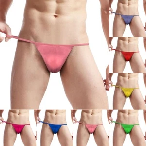 Mens Sexy Comfortable Low Rise G-String Pouch Thongs Lightweight Underpants uk - Picture 1 of 18