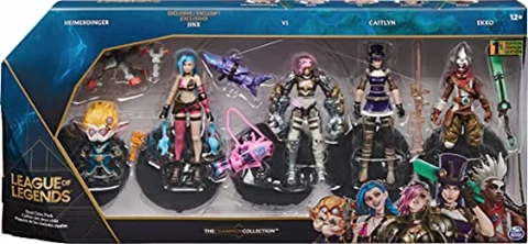 League of Legends Dual Cities Pack Jinx Vi Caitlyn Ekko 4" Action Figure Oct.1 Cover