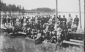 Silbersalzfoto "Kriegsschule" Große Kriegszeit - Bild 1 von 1