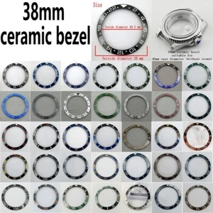 Miuksi 38mm balck blue green ceramics bezel insert fit 40mm SUB OMG YM watch - Picture 1 of 173