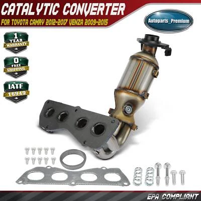 Convertidor catalítico delantero para Toyota Camry 2012-2017 Venza 2009-2015 2,7 L Foto 1 de 4