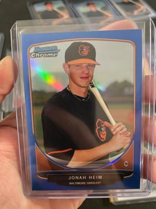 JONAH HEIM 2013 BOWMAN CHROME  2/99 BLUE REFRACTOR SP RC ROOKIE