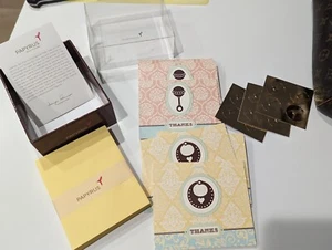 Papyrus Thank You Cards with Envelopes 20 count 2 color pink yellow + foil seals - Picture 1 of 8