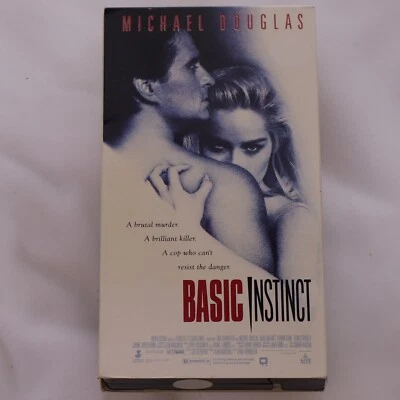 Vintage Basic Instinct Rare OOP VHS 1992 Michael Douglas Sharon Stone Verhoeven - Image 1 of 4