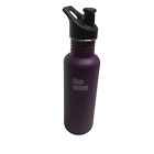 Klean Kanteen 27oz Purple Stainless Steel Water Bottle & Screw on Sport Lid