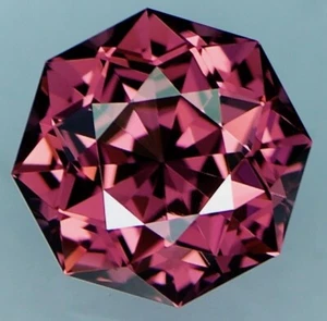 2.71ct Natural Rhodolite Garnet ,Custom Cut ,8.38MM ,Video Link In Description - Picture 1 of 4