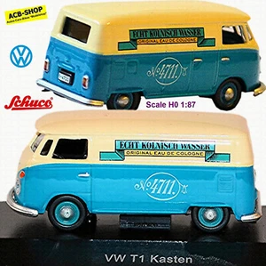 VW T1 T1b Furgone 1950-67 - 4711 Vero Colonia Acqua 1:87 Schuco 25551 - Foto 1 di 4