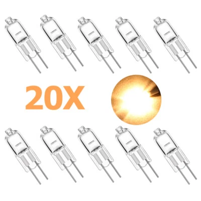 20X Halogen Bulb G4 12v 20w Light Car Warm White 360°Beam Angle Bedroom Lamps - Image 1 of 4