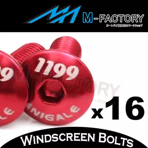 Kit de pernos de carenado rojo 1199 Panigale 100 % nuevo para Ducati 1199 S R 2013 - Imagen 1 de 2