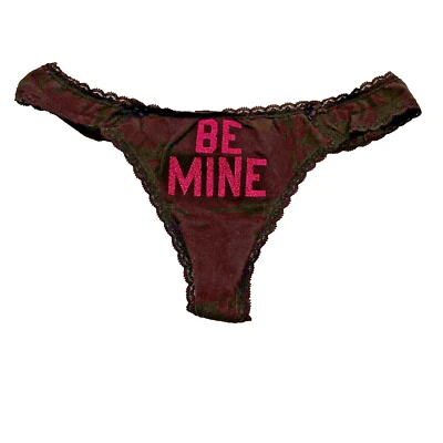 Victoria’s Secret PINK Be Mine Extra Low Rise Thong V-G-String Bikini Panties M - Image 1 of 4