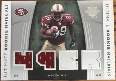 2007 Ultimate Collection Rookie Materials Silver Jason Hill URM-JH - Image 1 of 2