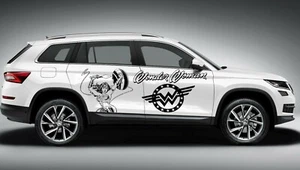 WONDER WOMAN COMICS SUPERHERO VINYL DECAL CAR SIDE TRUCK TRIBAL - Picture 1 of 1