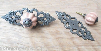 DECORATIVE FANCY RETRO VINTAGE CUPBOARD CABINET DRAWER DOOR KNOBS PULL HANDLES - Image 1 of 3