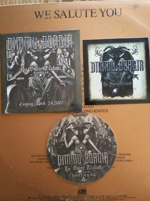 Dimmu Borgir CD SEALED In Sorte Diaboli Sampler Sticker Coaster Cradle Of Filth  - Image 1 of 4
