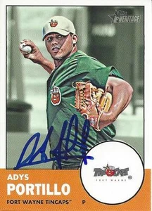 Adys Portillo San Diego Padres 2012 Topps Heritage Signed Card - Picture 1 of 1