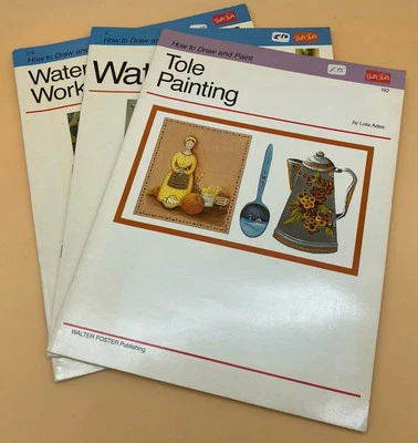 Walter Foster 3 How to Draw & Paint -Watercolors, Tole Painting, Water Workshop - Image 1 of 4