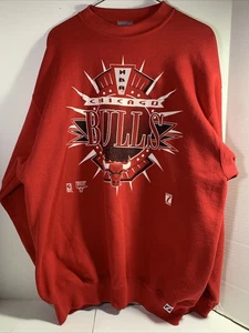 VTG Chicago Bulls Sweatshirt 90s Logo 7 Size X-Large - Picture 1 of 17