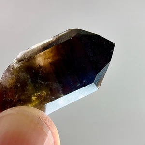 Rare Record Keeper & Trigonic Phantom Malawi Smoky Quartz w Riebeckite Inclusion - Picture 1 of 10
