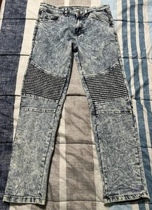 Steve's Jeans Jeans Kids Boys 12 Acid Wash Blue Straight Pocket Cotton - Picture 1 of 4