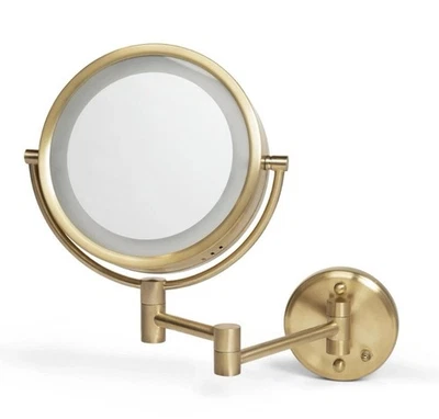 Настенное зеркало для макияжа JERDON со светодиодной подсветкой — прямая проводная подсветка HL75BGD - Изображение 1 из 2