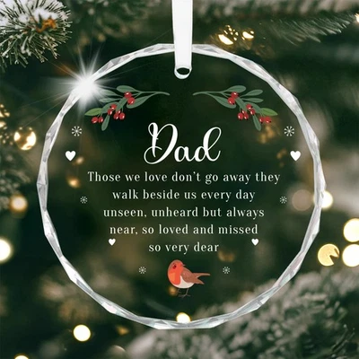 Personalised Christmas Memorial Robin Remembrance Decoration With Gift Bag - Image 1 of 4