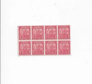 Gorgeous  US  1932  Arbor Day  2 Cent Stamps  Block of 8 Stamps  - Picture 1 of 1