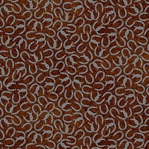 Horse Country 1/2 Yard Increments, Cut Continuously (30197-A Horseshoes) QT Fabr - Image 1 of 1