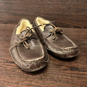 Ugg Mens Slippers Brown Byron Loafers Slip On Size 12 US 5161 - Picture 1 of 19