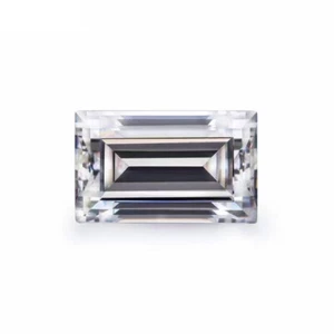 Moissanite AAA Quality Baguette Cut Faceted White Loose Gemstone Calibrated Size - Picture 1 of 9