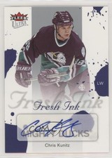 2005-06 Fleer Ultra Fresh Ink Chris Kunitz #FI-CK Auto